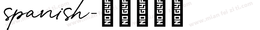 spanish字体转换