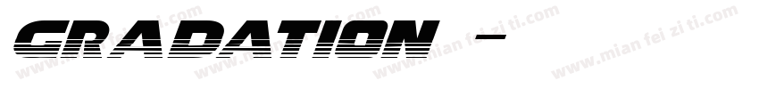 gradation字体字体转换