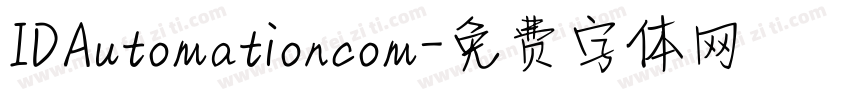 IDAutomationcom字体转换