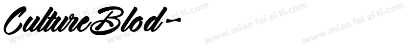 CultureBlod字体转换
