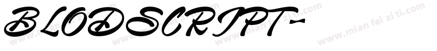 BLODSCRIPT字体转换