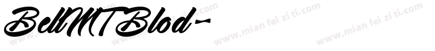 BellMTBlod字体转换