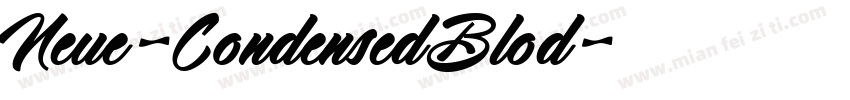 Neue-CondensedBlod字体转换