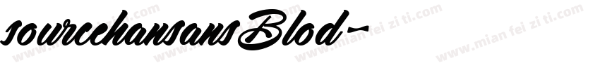 sourcehansansBlod字体转换