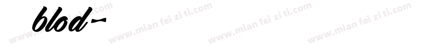 兰米仿宋blod字体转换