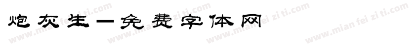 炮灰生字体转换