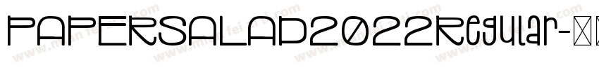 PAPERSALAD2022Regular字体转换