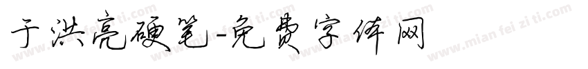 于洪亮硬笔字体转换