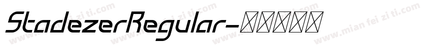 StadezerRegular字体转换