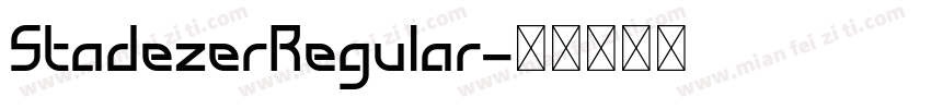 StadezerRegular字体转换