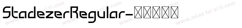 StadezerRegular字体转换