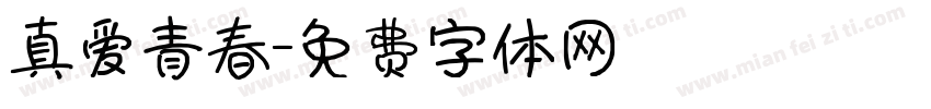 真爱青春字体转换