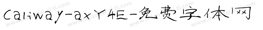 Caliway-axY4E字体转换