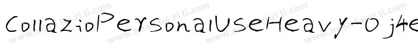 CollazioPersonalUseHeavy-Oj4e字体转换