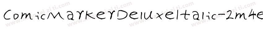 ComicMarkerDeluxeItalic-2m4e字体转换
