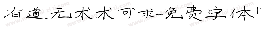 有道无术术可求字体转换