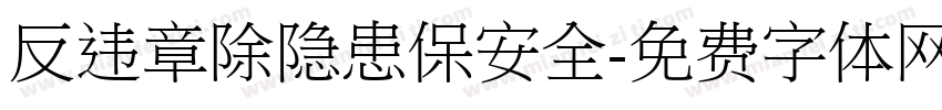 反违章除隐患保安全字体转换