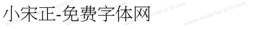 小宋正字体转换