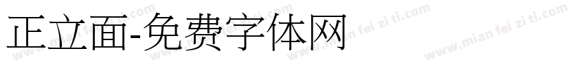 正立面字体转换