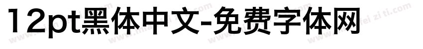 12pt黑体中文字体转换
