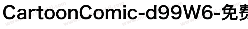 CartoonComic-d99W6字体转换