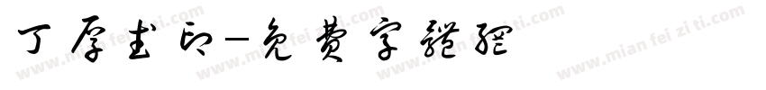 丁厚武印字体转换