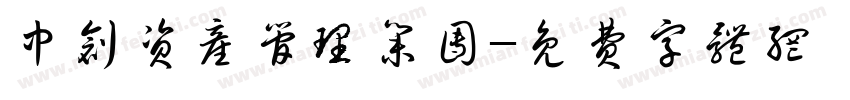 中创资产管理集团字体转换