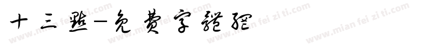 十三点字体转换