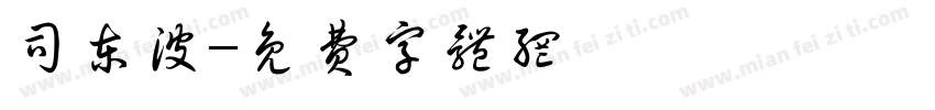 司东波字体转换