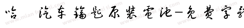 哈弗汽车钥匙原装电池字体转换
