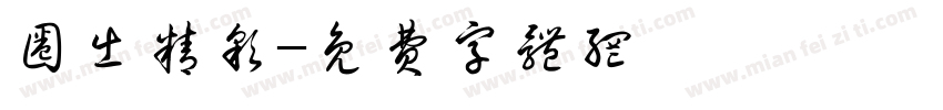 圈出精彩字体转换