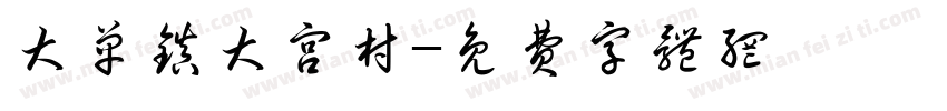 大单镇大宫村字体转换