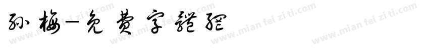 孙梅字体转换