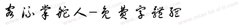 客流掌舵人字体转换