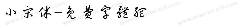 小宋休字体转换