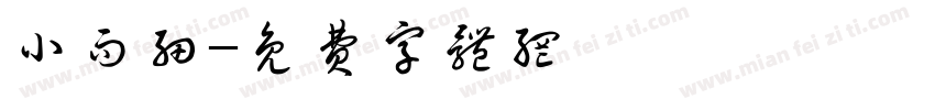 小而细字体转换