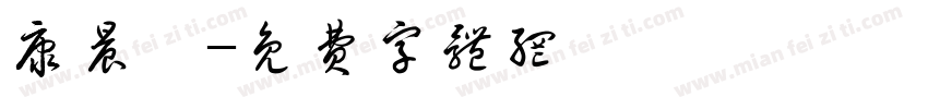 康晨婷字体转换