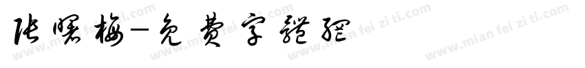 张曙梅字体转换