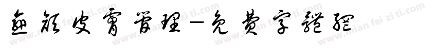 愈颜皮肤管理字体转换