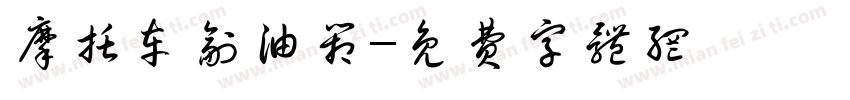 摩托车副油箱字体转换