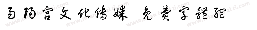 易阳宫文化传媒字体转换