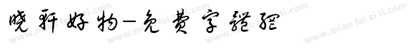 晓轩好物字体转换