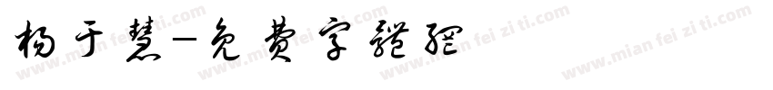 杨于慧字体转换