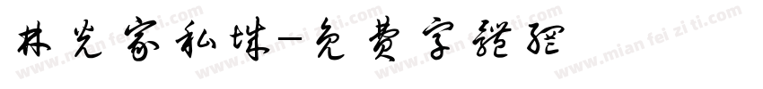 林光家私城字体转换