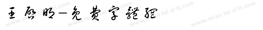 王启明字体转换