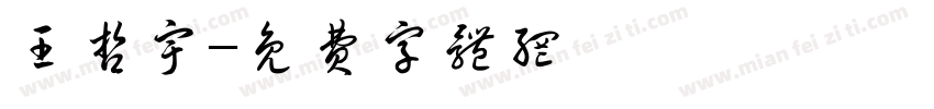 王哲宇字体转换