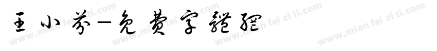 王小芬字体转换