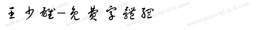 王少雄字体转换