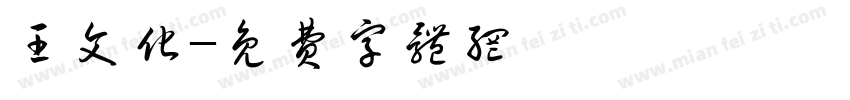 王文化字体转换