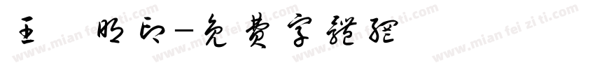 王舉明印字体转换